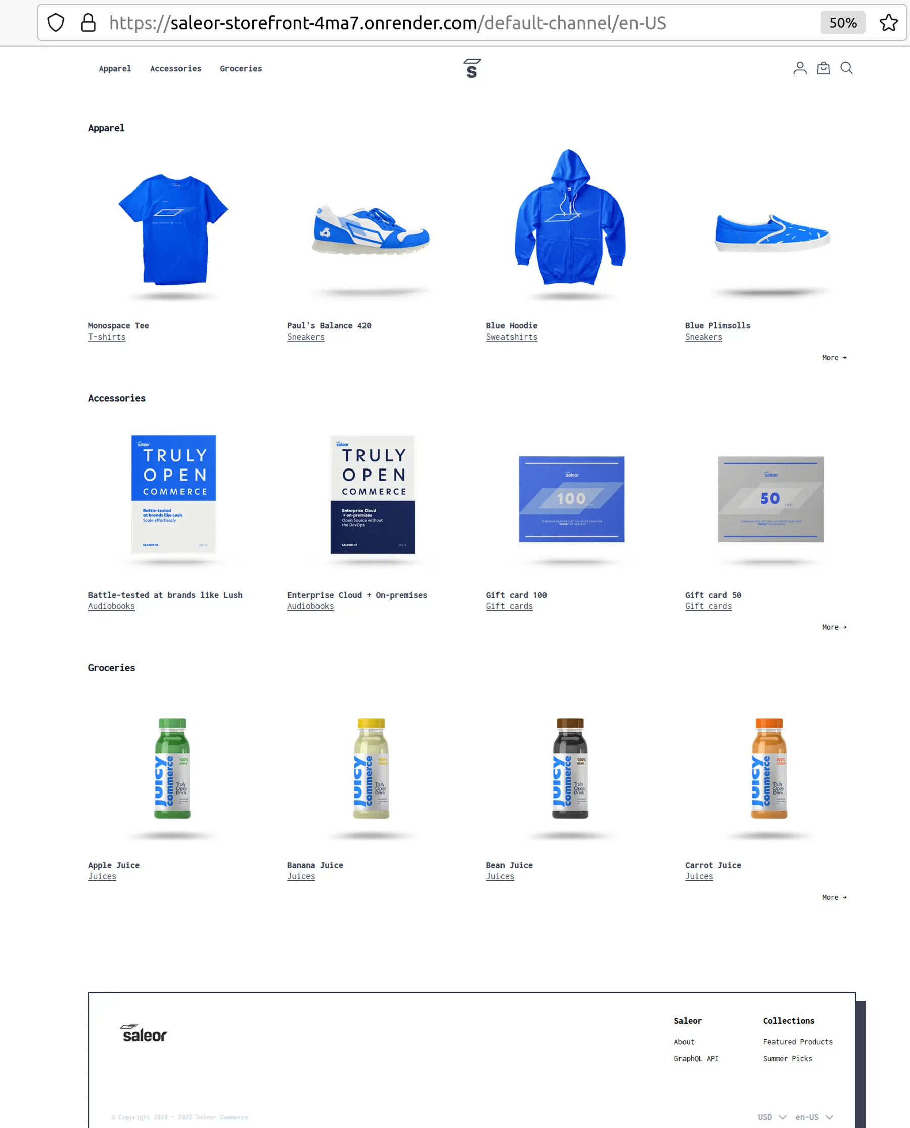 The Saleor Demo Storefront