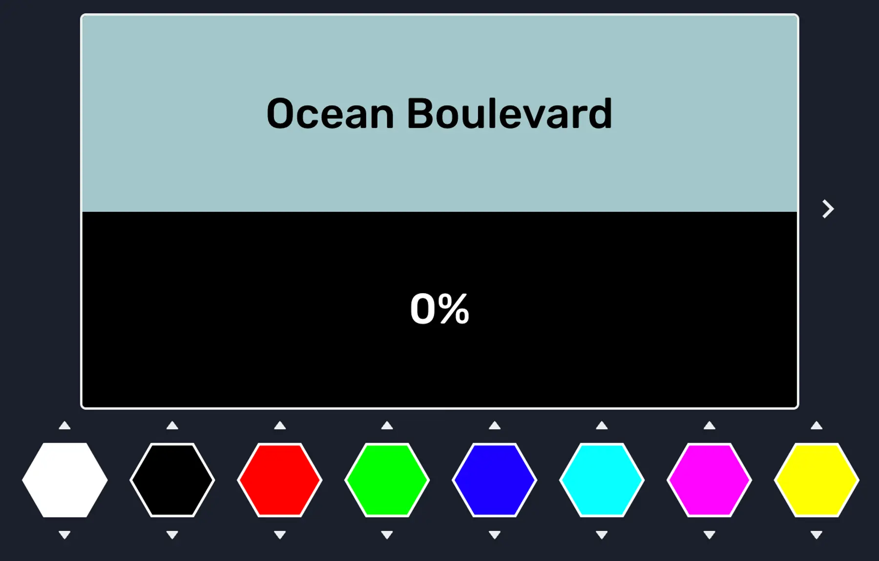 The Hexblend game UI