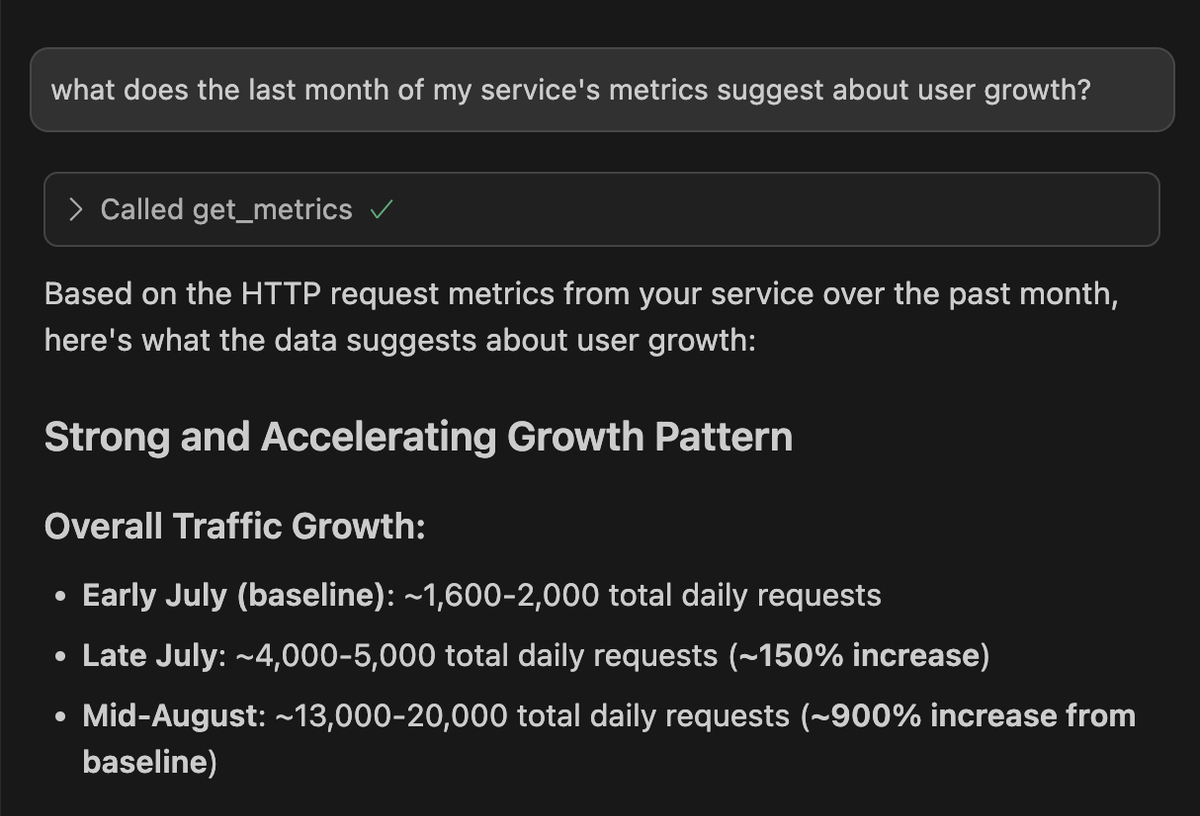 Analyzing service metrics in Cursor with the Render MCP server
