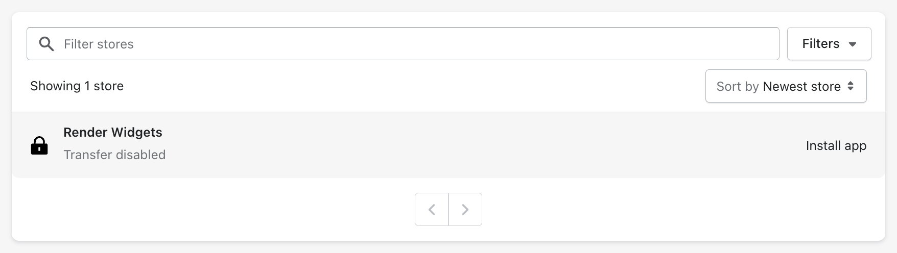 Installing the app on your development store